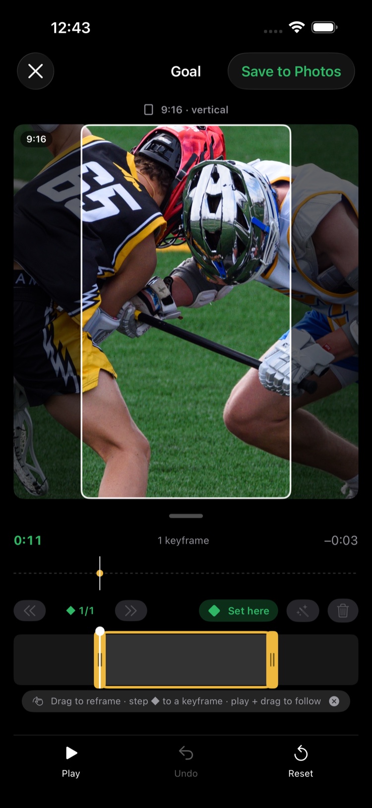 The vertical editor, with the tall frame over your widescreen film